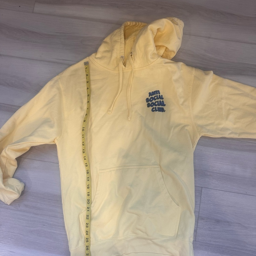 Anti Social Social Club Yellow Pullover Sweater